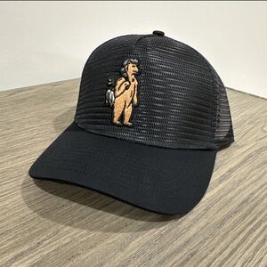 Black Mesh Trucker Hat